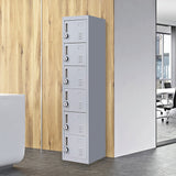 6-Door Locker for Office Gym Shed School Home Storage - Front View