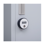 6-Door Locker for Office Gym Shed School Home Storage - Top-Down View