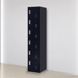 6-Door Locker for Office Gym Shed School Home Storage - Front View