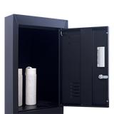 6-Door Locker for Office Gym Shed School Home Storage - Rear View