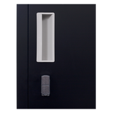 6-Door Locker for Office Gym Shed School Home Storage - Top-Down View