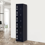 6-Door Locker for Office Gym Shed School Home Storage - Front View