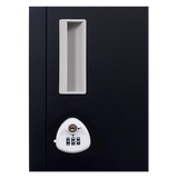 6-Door Locker for Office Gym Shed School Home Storage - Top-Down View