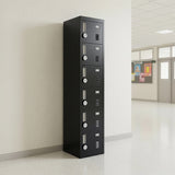 6-Door Locker for Office Gym Shed School Home Storage - Front View