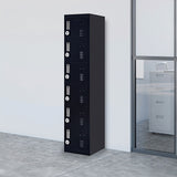 6-Door Locker for Office Gym Shed School Home Storage - Front View