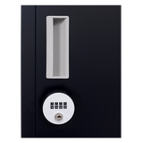 6-Door Locker for Office Gym Shed School Home Storage - 45-Degree Angle