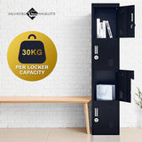 6-Door Locker for Office Gym Shed School Home Storage - Extra Image