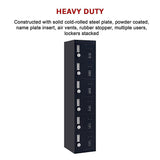 6-Door Locker for Office Gym Shed School Home Storage - Extra Image