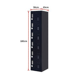 6-Door Locker for Office Gym Shed School Home Storage - Extra Image
