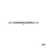 800mm Tile Insert Shower Bathroom Stainless Steel Grate Drain w/Centre outlet Floor Waste