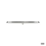 900mm Tile Insert Bathroom Shower Stainless Steel Grate Drain w/Centre outlet Floor Waste - Top-Down View