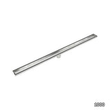 1000mm Tile Insert Bathroom Shower Stainless Steel Grate Drain w/Centre outlet Floor Waste - Close-Up Angle