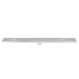 900mm Bathroom Shower Stainless Steel Grate Drain w/Centre outlet Floor Waste Square Pattern