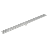 1000mm Bathroom Shower Stainless Steel Grate Drain w/Centre outlet Floor Waste Square Pattern - Extra Image
