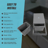2x 15L Pull Out Trash Bin Dual Kitchen Garbage Waste Basket Cabinet Bin - Extra Image