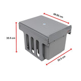 2x 15L Pull Out Trash Bin Dual Kitchen Garbage Waste Basket Cabinet Bin - Extra Image