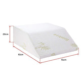 Wedge Elevation Pillow Cool Gel Memory Foam Leg Raiser Support Cushion - Low Angle