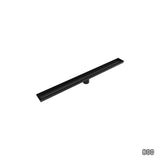 800mm Tile Insert Shower Bathroom Black Grate Drain w/Centre outlet Floor Waste - Extra Image