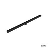 1000mm Tile Insert Bathroom Shower Black Grate Drain w/Centre outlet Floor Waste - Extra Image