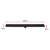 900mm Bathroom Shower Black Grate Drain w/Centre outlet Floor Waste Square Pattern - Extra Image