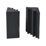 20pcs Studio Acoustic Foam Corner Bass Trap Sound Absorption Treatment Proofing - Top-Down View