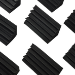 20pcs Studio Acoustic Foam Corner Bass Trap Sound Absorption Treatment Proofing