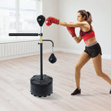 Free Standing Punching Bag Speedball Boxing Reflex Training Target Dummy Gym - Front View