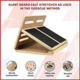 Slant Board Calf Stretcher Incline Stretch as Used in Egoscue Method