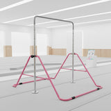 Kids Gymnastics Bars Training Horizontal Bar Monkey Kip Bar Pink