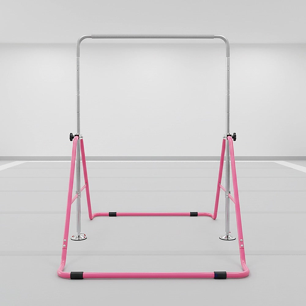 Kids Gymnastics Bars Training Horizontal Bar Monkey Kip Bar Pink