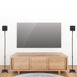 2pcs Speaker Stands Stand Rear Surround Sound Satellite Speakers Adjustable - Front View
