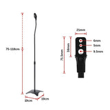 2pcs Speaker Stands Stand Rear Surround Sound Satellite Speakers Adjustable - Low Angle