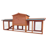 Rabbit Hutch Hutches Large Metal Run Wooden Cage Chicken Coop Guinea Pig - 45-Degree Angle