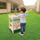 Childrens Outdoor Play Mud Kitchen Sand Pit - Front View