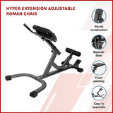 Hyper Extension Adjustable Roman Chair - Side View