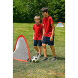 Portable Kids Soccer Goal Set with Cones - Front View