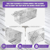Trap Humane Possum Cage Live Animal Safe Catch Rabbit Cat Hare Fox Bird - Extra Image
