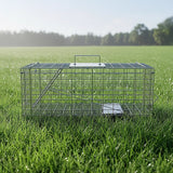 Trap Humane Possum Cage Live Animal Safe Catch Rabbit Cat Hare Fox Bird - Front View