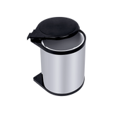 Kitchen Swing Pull Out Bin Stainless Steel Garbage Rubbish Waste Trash Can 14L - 45-Degree Angle