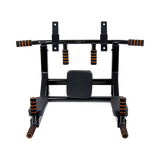 Heavy Duty Wall Mounted Power Station - Knee Raise - Pull Up - Chin Up -Dips Bar - Rear View