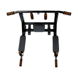 Heavy Duty Wall Mounted Power Station - Knee Raise - Pull Up - Chin Up -Dips Bar - Close-Up Angle