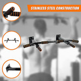 Pull Up Bar Home Gym Heavy Duty Chin Up Bar Ceiling Wall Mounted - Close-Up Angle