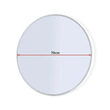 70cm Round Wall Mirror Bathroom Makeup Mirror by Della Francesca
