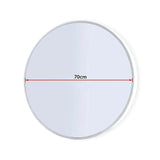 70cm Round Wall Mirror Bathroom Makeup Mirror by Della Francesca - Extra Image