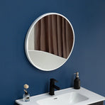80cm Round Wall Mirror Bathroom Makeup Mirror by Della Francesca, image 2