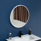 80cm Round Wall Mirror Bathroom Makeup Mirror by Della Francesca - Front View