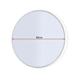 80cm Round Wall Mirror Bathroom Makeup Mirror by Della Francesca - Extra Image