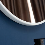 80cm Round Wall Mirror Bathroom Makeup Mirror by Della Francesca - Top-Down View