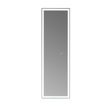 LED Full Length Mirror Standing Floor Makeup Wall Light Mirror 1.6M - Top-Down View
