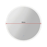 50cm LED Wall Mirror Bathroom Mirrors Light Decor Round - Extra Image